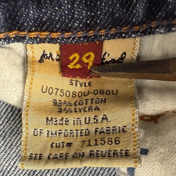 Seven‎ For All Mankind Bootcut Jeans Blue Wash Distressed Size 29 - Picture 3 of 7